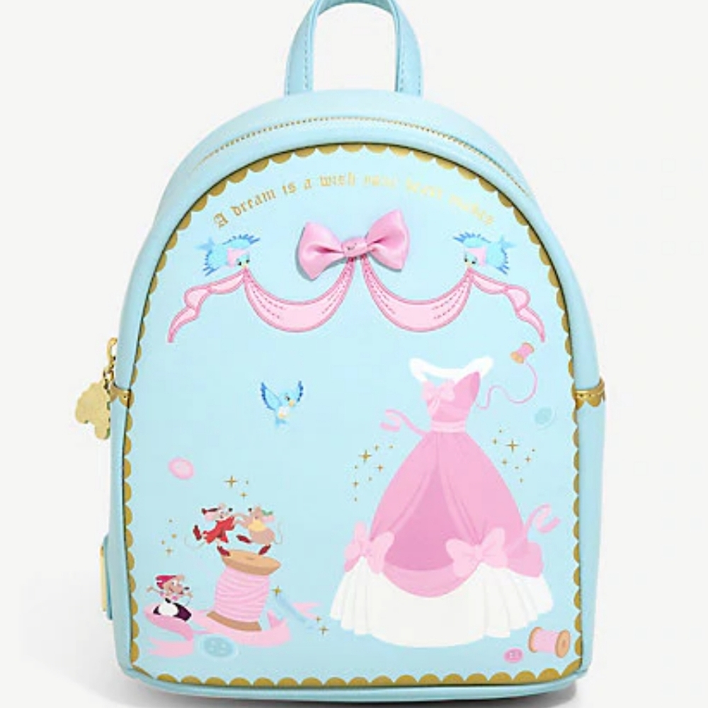 Loungefly Disney Cinderella Sewing Mini Backpack
